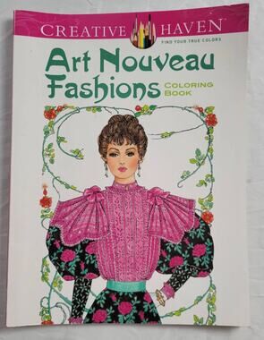 Creative Haven Art Nouveau Fashions Coloring Book